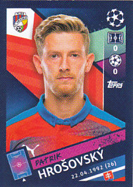 Patrik Hrosovsky Viktoria Plzen samolepka UEFA Champions League 2018/19 #489